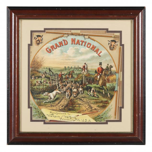 GRAND NATIONAL BRAND ANTIQUE FRAMED 3487c7