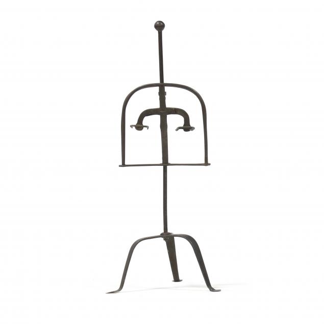 WROUGHT IRON HEARTH BIRD-ROASTER Late