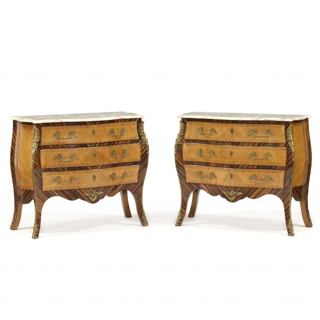 PAIR OF FRENCH DIMINUTIVE BOMBE 34884f