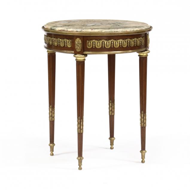 LOUIS XVI STYLE MARBLE TOP AND 348856