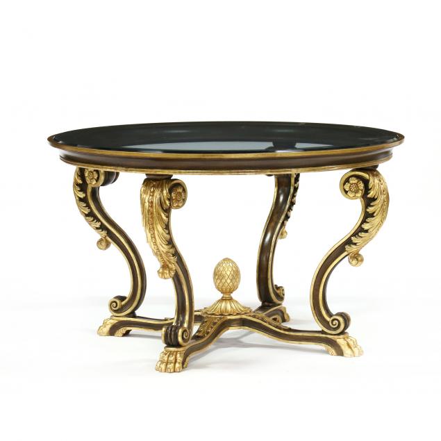 NEOCLASSICAL STYLE GLASS TOP CENTER