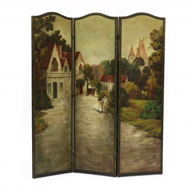 ANTIQUE CONTINENTAL THREE PANEL 348852