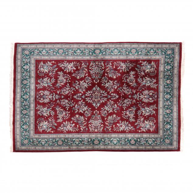 INDO PERSIAN RUG Maroon field with 348869