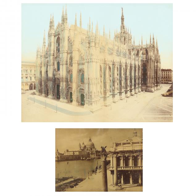 TWO ANTIQUE PHOTOGRAPHS OF VENICE 348886