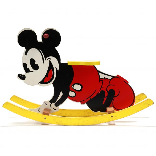 VINTAGE MICKEY MOUSE ROCKING TOY,