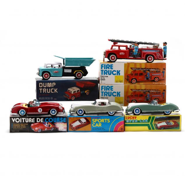  A SELECTION OF SIX TOYS BOXED 348922