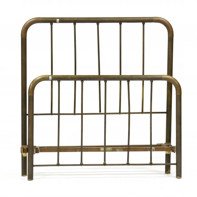 VINTAGE FULL-SIZE BRASS BED Early