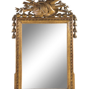 A Louis XVI Giltwood Mirror
Late