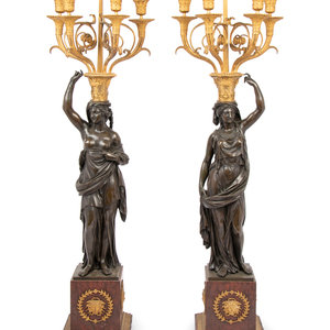 A Pair of Empire Style Gilt and 3489ad