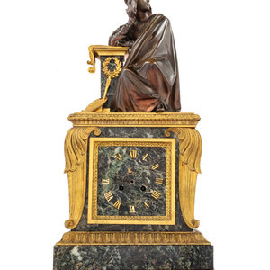 A Louis Philippe Verde Antico Marble,