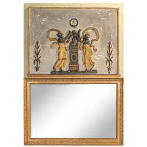 A Neoclassical Painted and Parcel Gilt 3489be