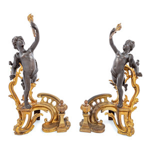 A Pair of Louis XV Style Gilt and