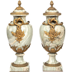 A Pair of French Gilt Bronze-Mounted