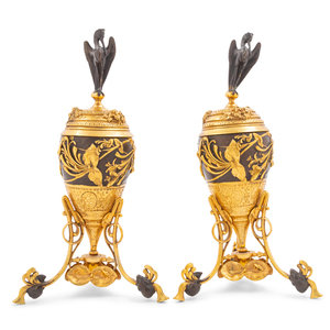 A Pair of French Neoclassical Gilt