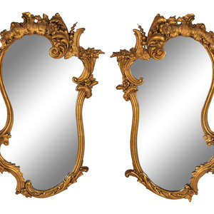 A Pair of Rococo Style Giltwood 3489eb