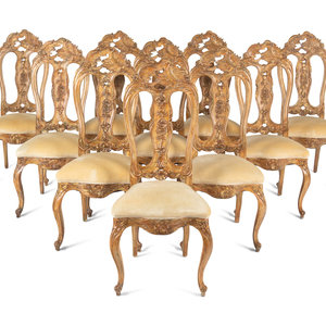 A Set of Ten Italian Rococo Style 3489f3