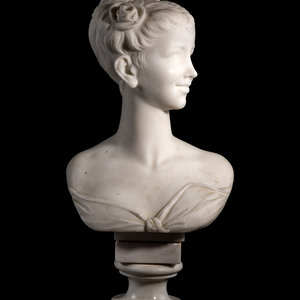 A Continental Marble Bust of a 348a4a