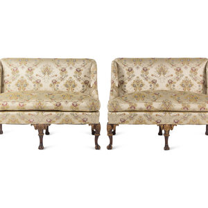 A Pair of George II Style Parcel-Gilt