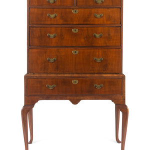 A George II Walnut High Chest Mid 18th 348a67