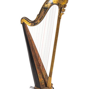 An English or Continental Painted Harp
19th