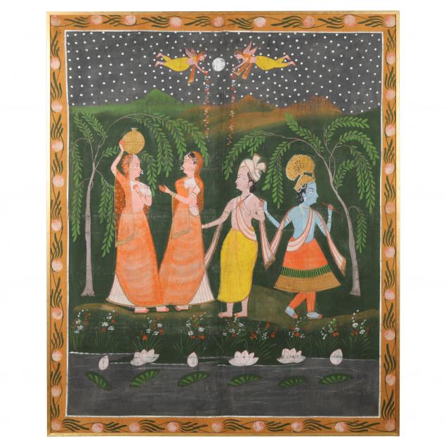 A LARGE INDIAN PICHHWAI PAINTING 348ae9