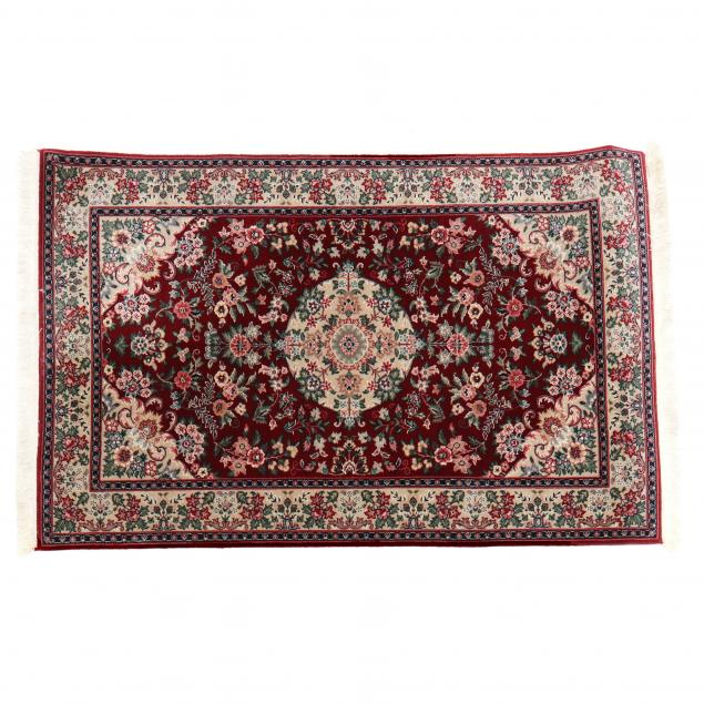 INDO PERSIAN AREA RUG Burgundy field