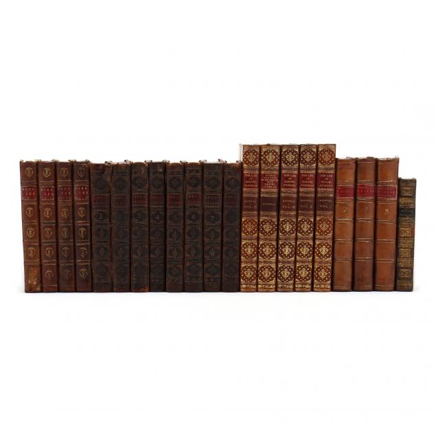 COLLECTION OF FINE ANTIQUE LEATHERBOUND 348b42