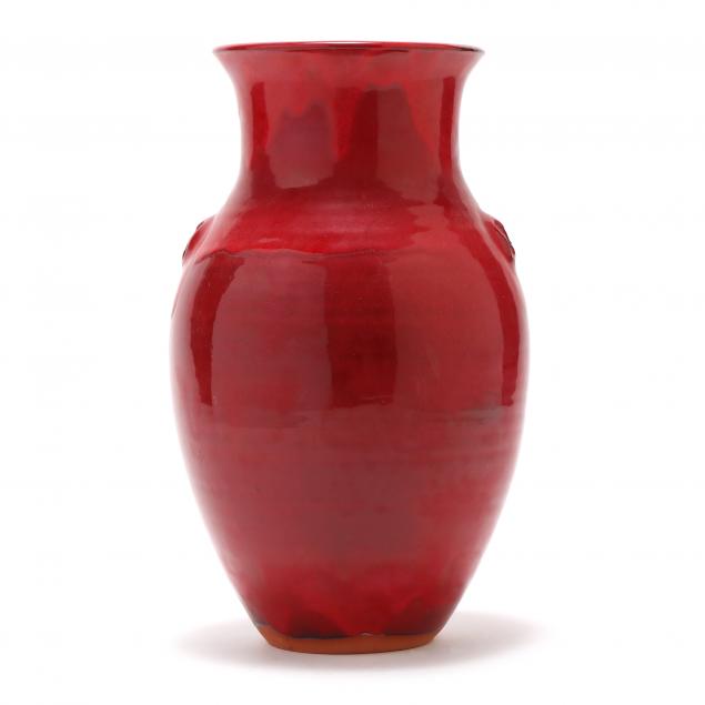 LARGE DOGWOOD VASE, BEN OWEN III