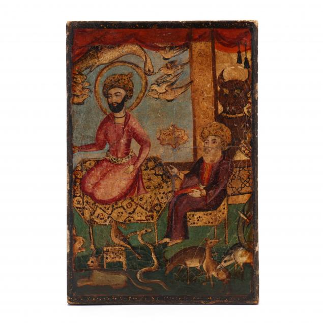 A PERSIAN PAINTING OF KING SOLOMON 348c4b