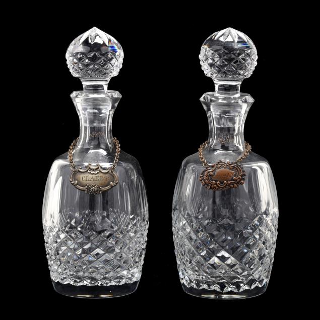 PAIR OF CRYSTAL DECANTERS Second 348c70