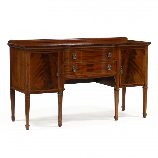 EDWARDIAN BANDED MAHOGANY SIDEBOARD