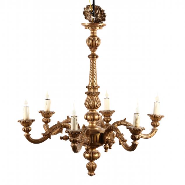 LOUIS XVI STYLE CARVED AND GILT