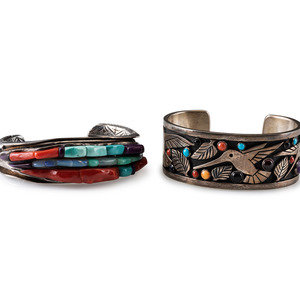 Navajo Silver Cuff Bracelets with 34b449