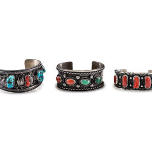 Navajo Silver, Coral, and Turquoise