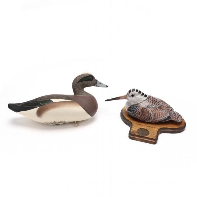 TWO DUCKS UNLIMITED DECOYS, INCLUDING
