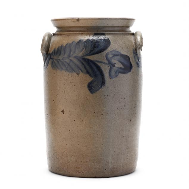 THREE GALLON SALT-GLAZED STONEWARE