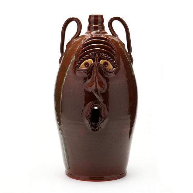 NC FOLK POTTERY, BILLY RAY HUSSEY, TALL