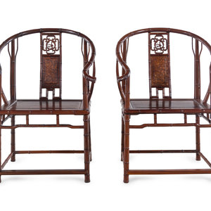 A Pair of Chinese Carved Jichimu