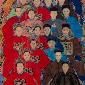 A Chinese Ancestor Portrait Painting 19TH 34b5b6