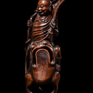 A Chinese Bamboo Figural Group