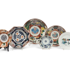 Six Japanese Porcelain Plates and 34b60a