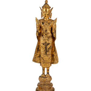 A Large Thai Gilt Bronze Figure 34b61c