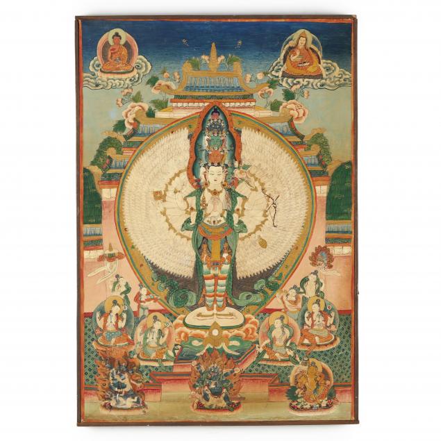 A NEPALESE THOUSAND ARMED AVALOKITESVARA 34b651