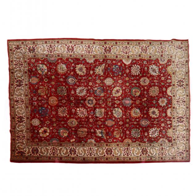 PERSIAN CARPET Red field with bold 34b687