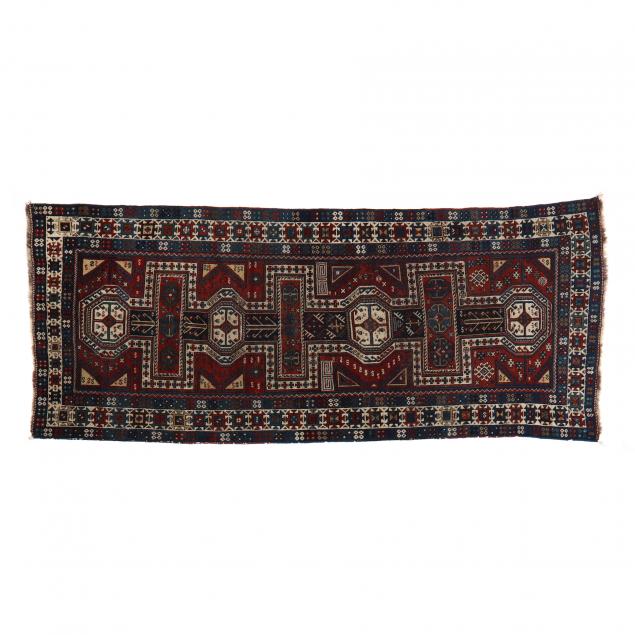 CAUCASIAN AREA RUG Red field with