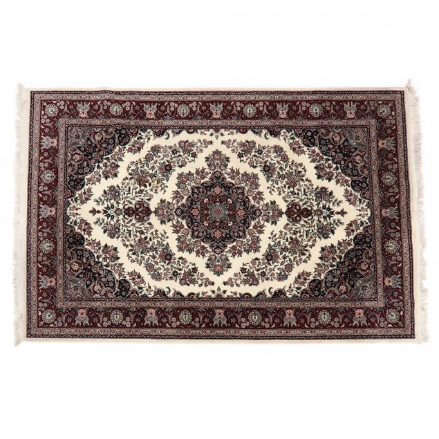 INDO PERSIAN AREA RUG Ivory field 34b68a