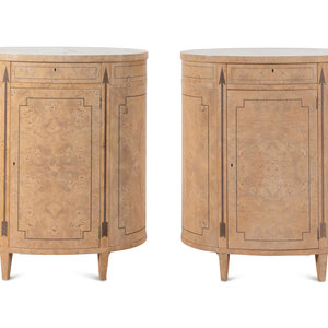 A Pair of Baker Burlwood Cabinets
20th