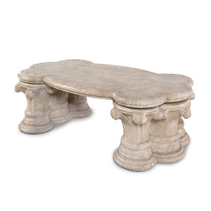 A Cast Stone Low Table Height 18 34b731