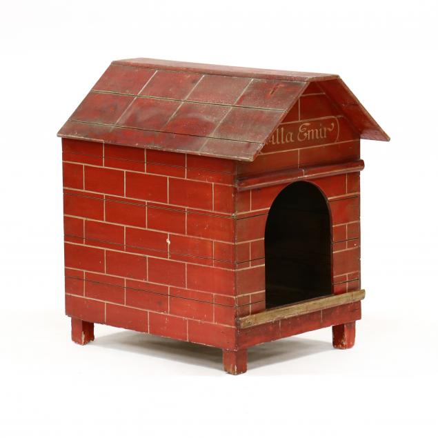 VINTAGE TURKISH PAINTED DOG HOUSE