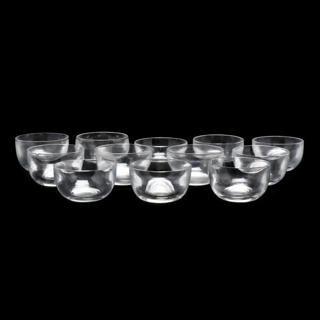 STEUBEN TWELVE FINGER BOWLS 20th 34b7ad